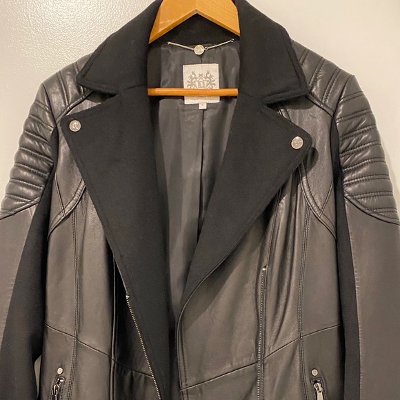 Dawn Levy Ricki Leather Trench Coat - Picture 4 of 5